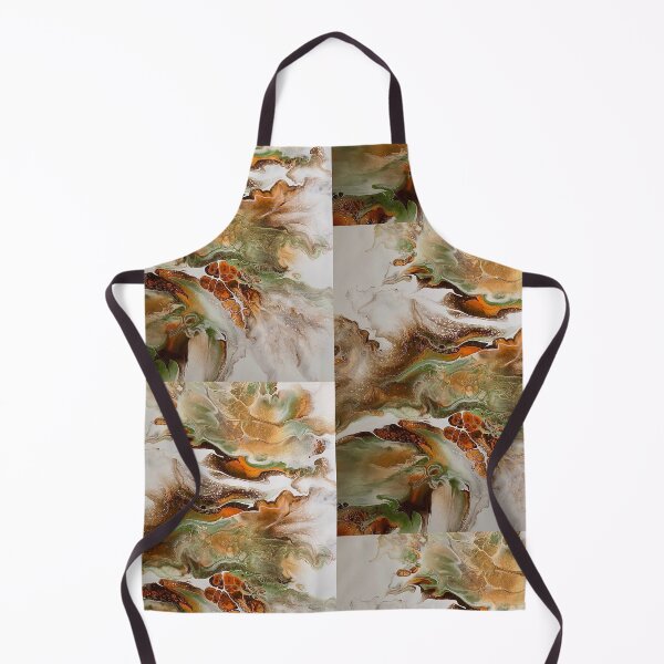 Item preview, Khaki Green and Orange Combustion designed and sold by Jennifer Leavey Designs.