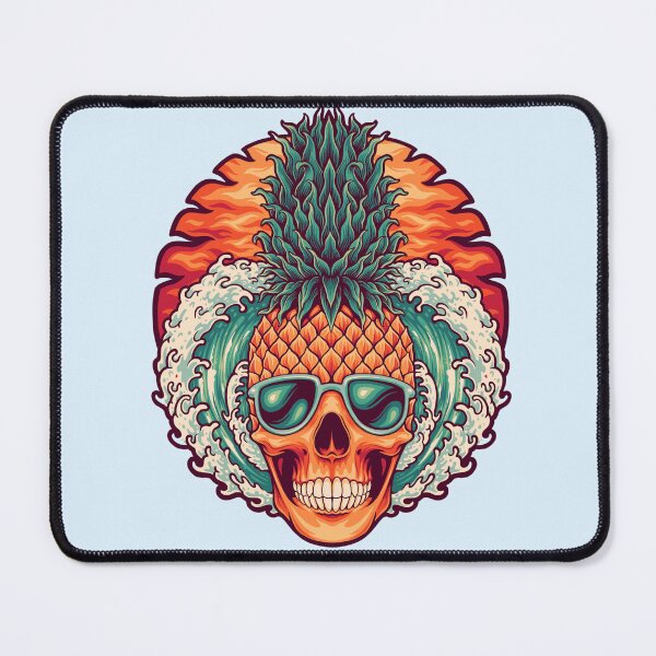 Item preview, funny summer pineapple on the beach cartoon designed and sold by Beeroclock.
