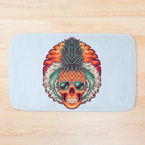 Item preview, funny summer pineapple on the beach cartoon designed and sold by Beeroclock.