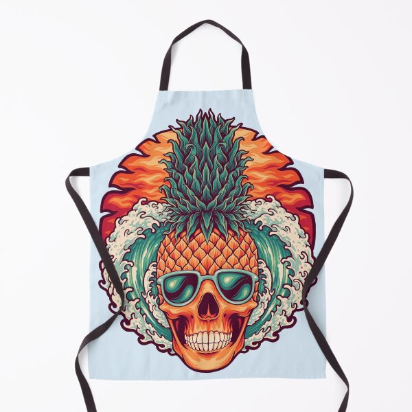 Item preview, funny summer pineapple on the beach cartoon designed and sold by Beeroclock.