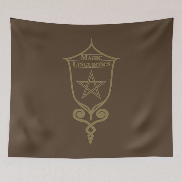 Item preview, Luna Nova textbook insignia - Magic Linguistics designed and sold by supanerd01.