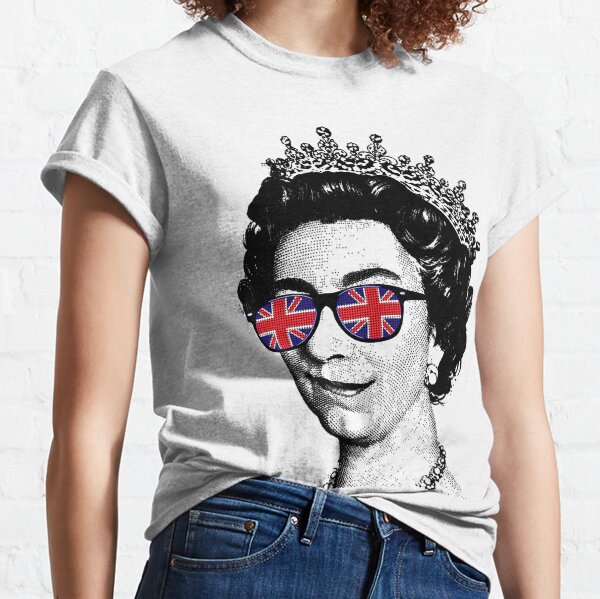 Queen's Platinum Jubilee. Union Jack Sunglasses Queen Classic T-Shirt