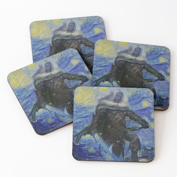 Item preview, Drizzt Do'Urden Forgotten Realms Starry Night designed and sold by weirdo97.