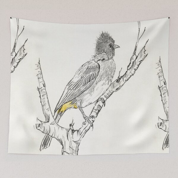Item preview, Black-eyed Bulbul in my garden designed and sold by Maree Clarkson .