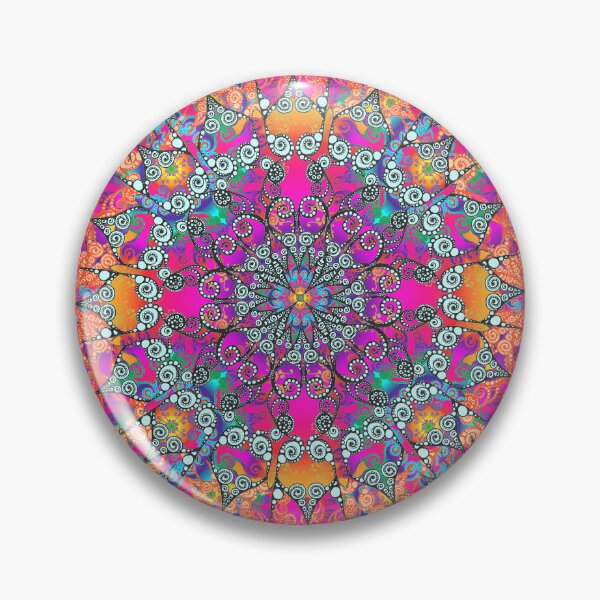 Artikelvorschau, Mandala fluorescent orange entworfen und verkauft von pearlposition.