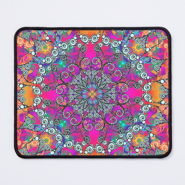 Artikelvorschau, Mandala fluorescent orange entworfen und verkauft von pearlposition.