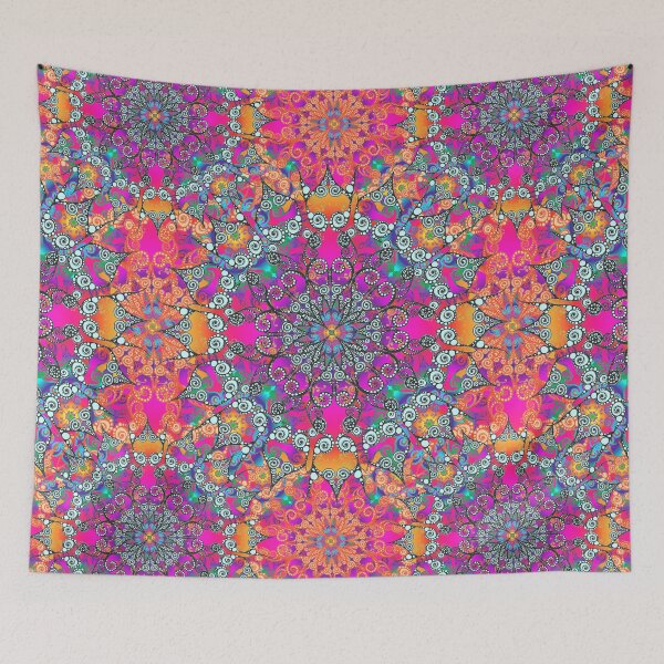 Artikelvorschau, Mandala fluorescent orange entworfen und verkauft von pearlposition.