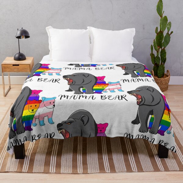 Item preview, Mama Bear Bisexual Transgender LGBTQ Pride Flags designed and sold by Arnaldo Towne.