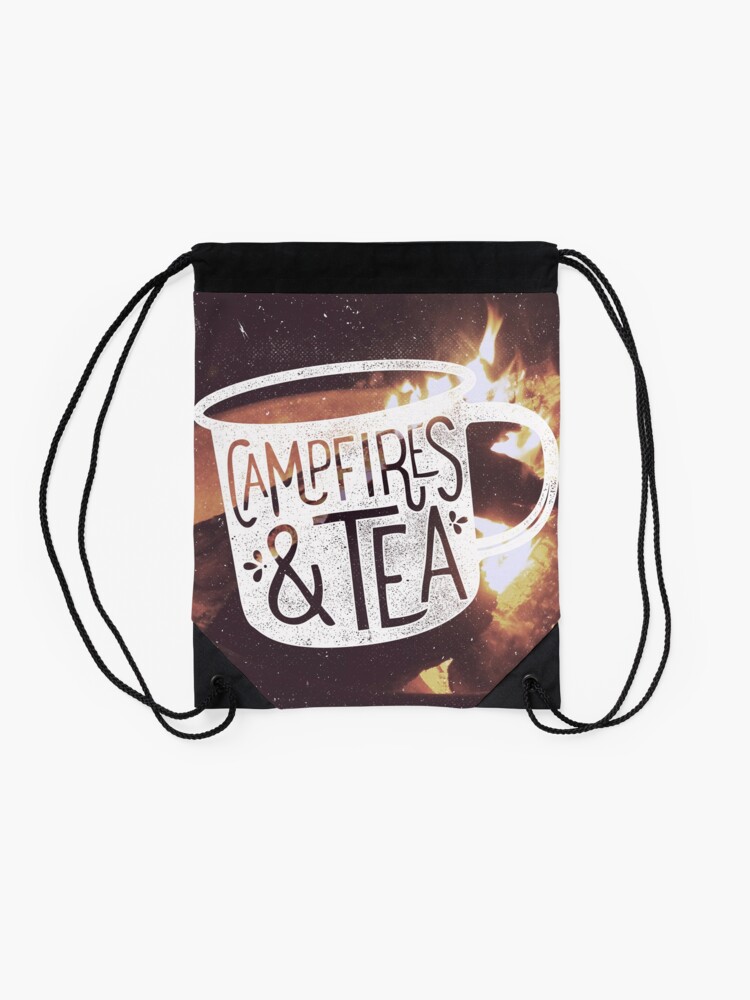 Alternate view of CAMPFIRES and TEA Drawstring Bag