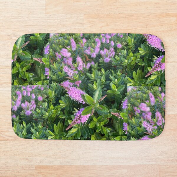 Item preview, Green bush with hot pink purple flowers at New River Path designed and sold by NesheYx.