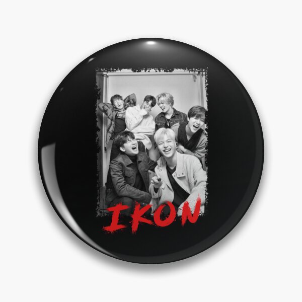 Item preview, iKON Kpop Group Members black and white Korean Kpop RGB Color Design designed and sold by JennieJacobso.