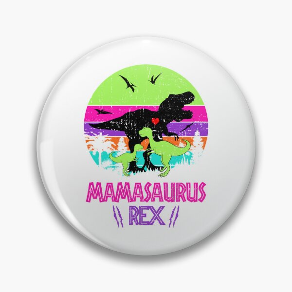 Artikelvorschau, Mamasaurus rex Dinosaurier 2 Kinder Retro Vintage entworfen und verkauft von Arnaldo Towne.