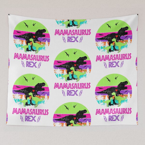Item preview, Mamasaurus rex Dinosaur 2 Kids Retro Vintage designed and sold by Arnaldo Towne.