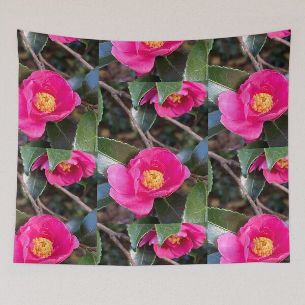 Item preview, Arbusto verde con flores rosas en Finsbury Park designed and sold by NesheYx.