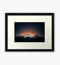 Star Mountain Milky Way Night Framed Print