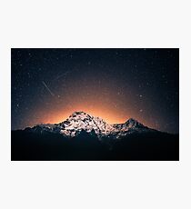 Star Mountain Milky Way Night Photographic Print