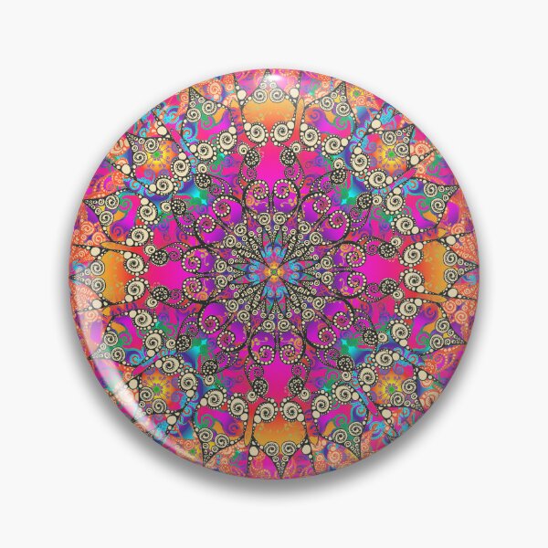 Artikelvorschau, Mandala fluorescent orange 2 entworfen und verkauft von pearlposition.