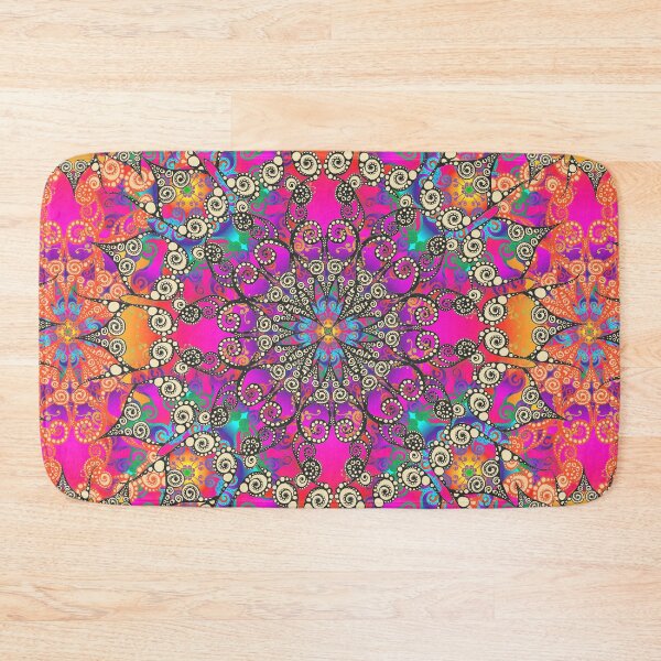 Artikelvorschau, Mandala fluorescent orange 2 entworfen und verkauft von pearlposition.