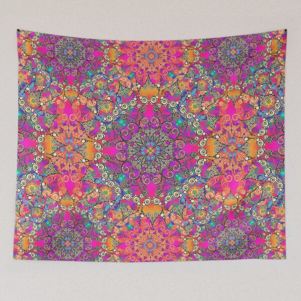 Artikelvorschau, Mandala fluorescent orange 2 entworfen und verkauft von pearlposition.