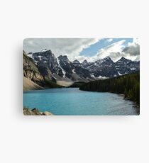 Rocky Mountains Blue Lake National Park Canvas Print