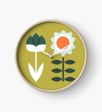 Set Sun Olive Clock