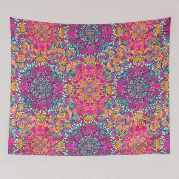 Artikelvorschau, Mandala fluorescent orange a entworfen und verkauft von pearlposition.