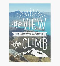 WORTH THE CLIMB Photographic Print