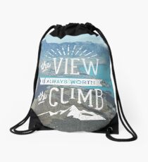 WORTH THE CLIMB Drawstring Bag