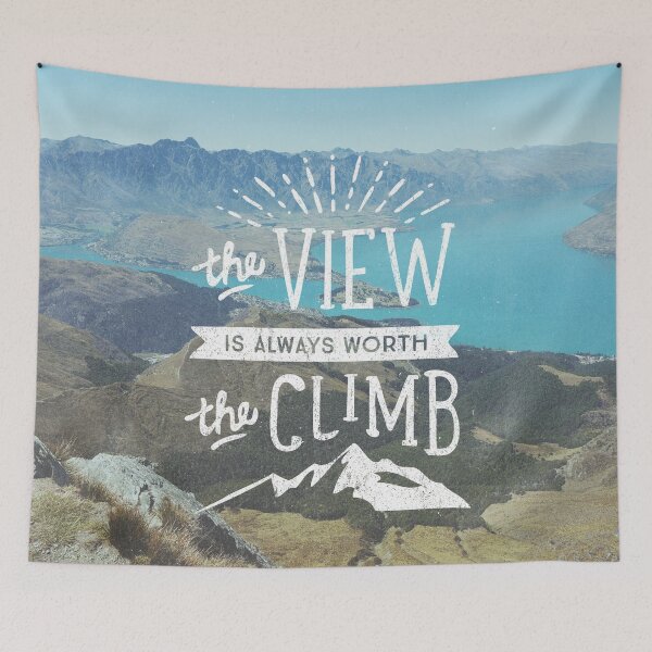 Item preview, WORTH THE CLIMB designed and sold by cabinsupplyco.