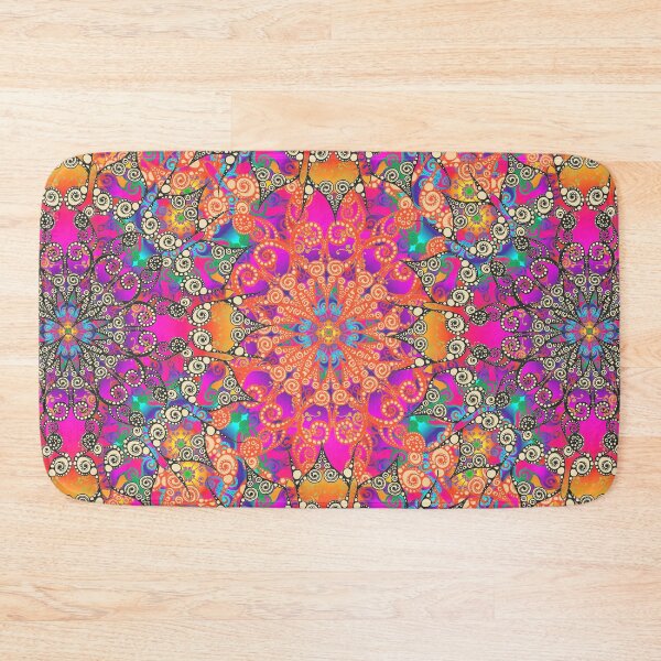 Artikelvorschau, Mandala fluorescent orange 2a entworfen und verkauft von pearlposition.