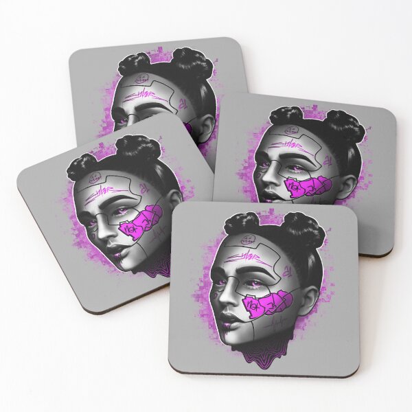 Item preview, Graffiti cyberpunk girl face designed and sold by Jacks0nArt.