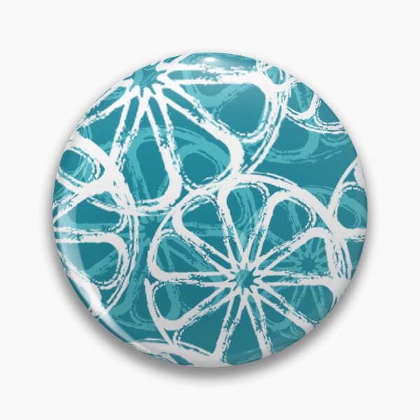 Item preview, Citrus Grove Fruit Slices on Teal pattern designed and sold by DEBORAH DEY.