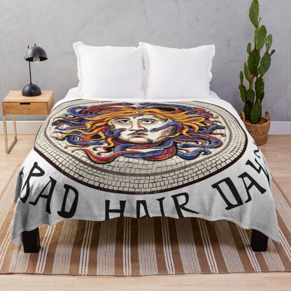 Item preview, Bad hair day, Byzantine mosaic inspired, original art designed and sold by SleepyMarten.