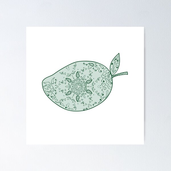 Item preview, Green Mango Fruit Mandala designed and sold by patrimonio.