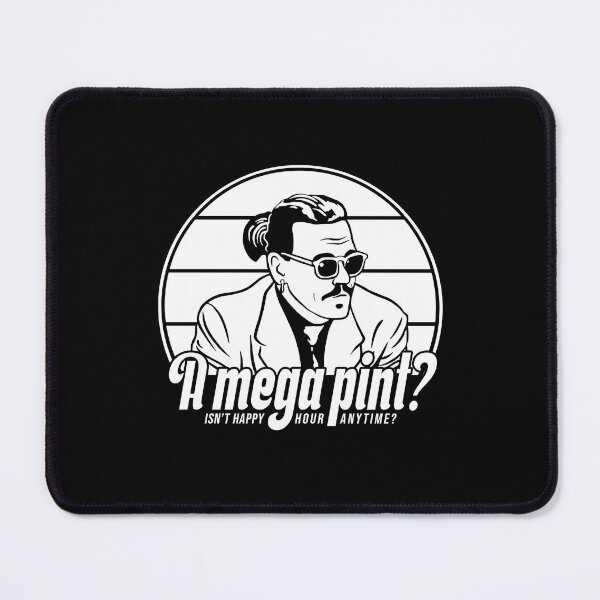 Item preview, A mega pint? Isn't happy hour anytime? designed and sold by ActiveNerd.