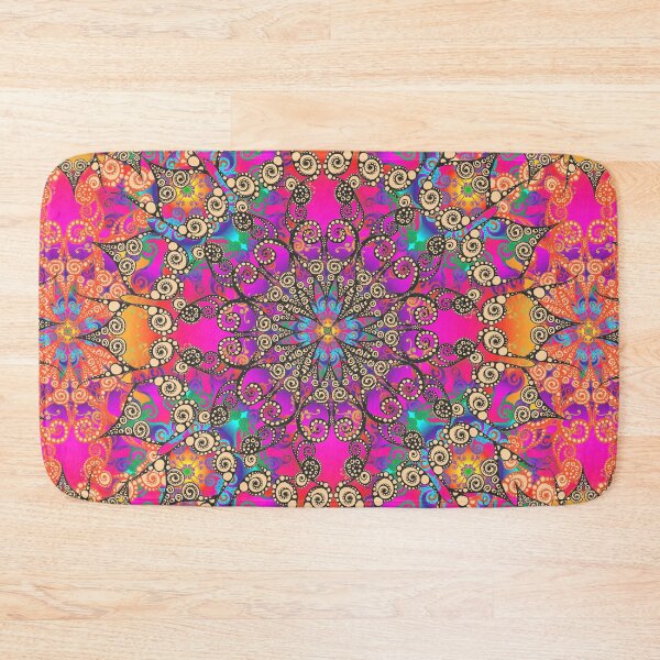 Item preview, Mandala fluorescent all orange designed and sold by pearlposition.