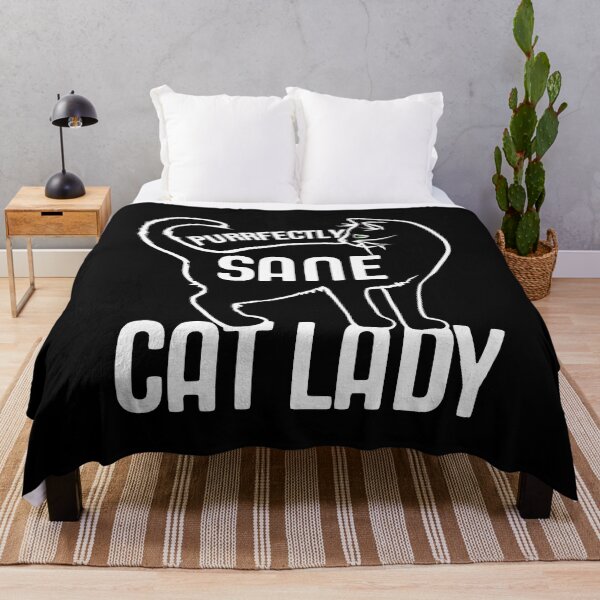 Item preview, Purrfectly Sane Funny Cat Lady designed and sold by HardiKel.