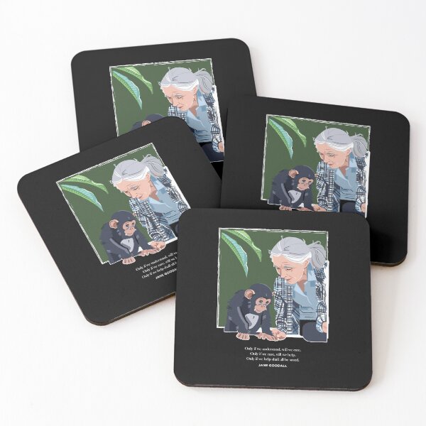 Item preview, Jane Goodall And Chimpanzee Understand Care Help designed and sold by Franciscounique.