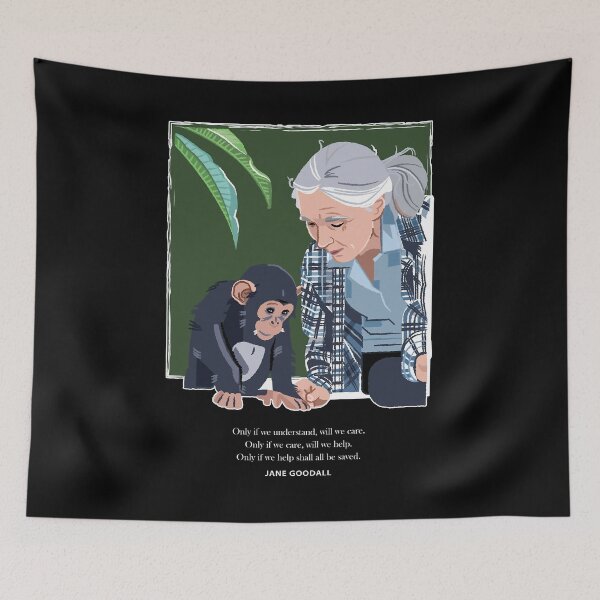 Item preview, Jane Goodall And Chimpanzee Understand Care Help designed and sold by Franciscounique.
