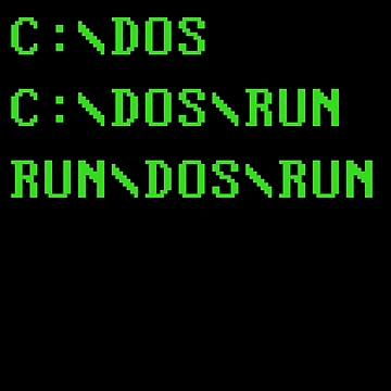 Artwork thumbnail, C DOS RUN RUN\DOS\RUN Funny Computer Joke by MoonPuree