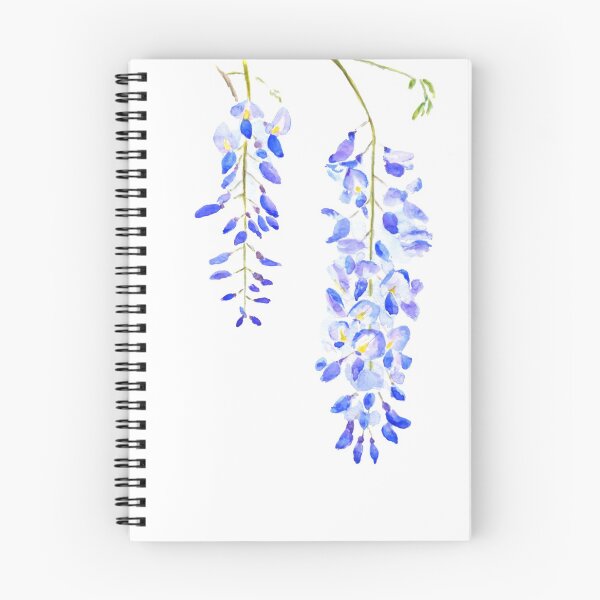 Artikelvorschau, handgemaltes lila Glyzinien-Aquarell entworfen und verkauft von ColorandColor.