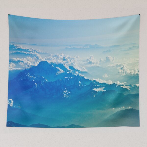 Item preview, Mountains Aerial View Blue Sky Clouds designed and sold by TravelDream.