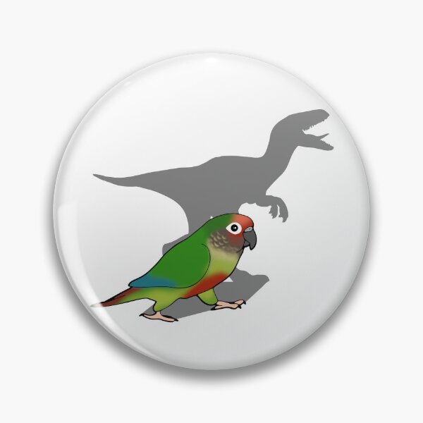 Item preview, Velociraptor Rose Fronted Conure Dinosaur shadow designed and sold by FandomizedRose.