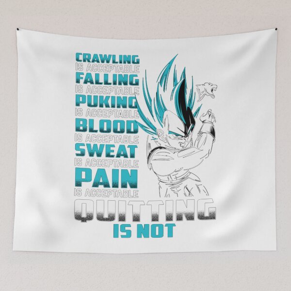 Item preview, Dragon Ball Super Vegeta Ultra Instinct Crawling is acceptable falling is acceptable puking is acceptable blood is acceptable sweat is acceptable pain is acceptable quitting is not designed and sold by MallorPowlgh.
