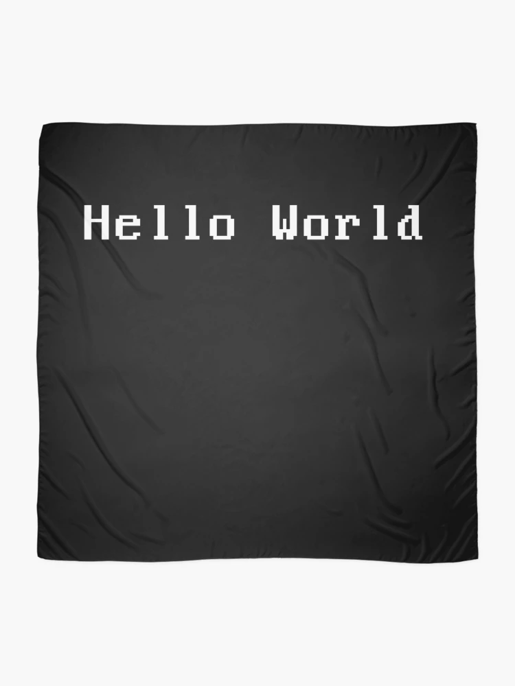 Thumbnail 2 of 3, Scarf, Hello World Computer Program designed and sold by MoonPuree.