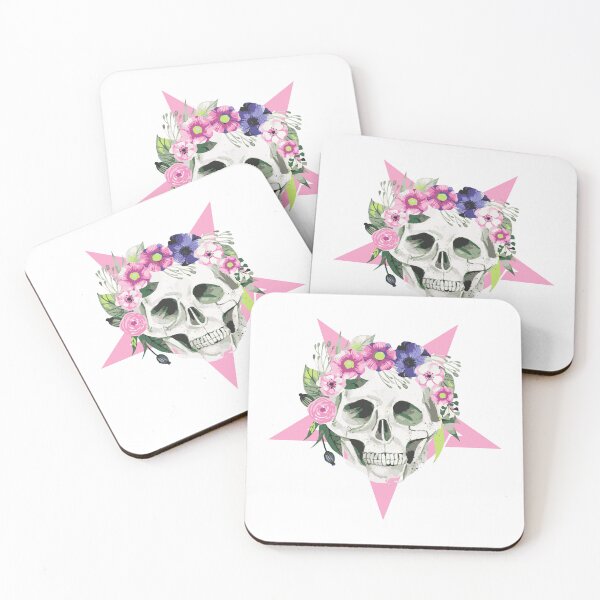 Item preview, Halloween Painted Skull Wholesale Tattoo designed and sold by PodiShawna.