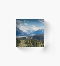 Forest Mountains River National Park Nature Photography Wall Art Acrylic Block