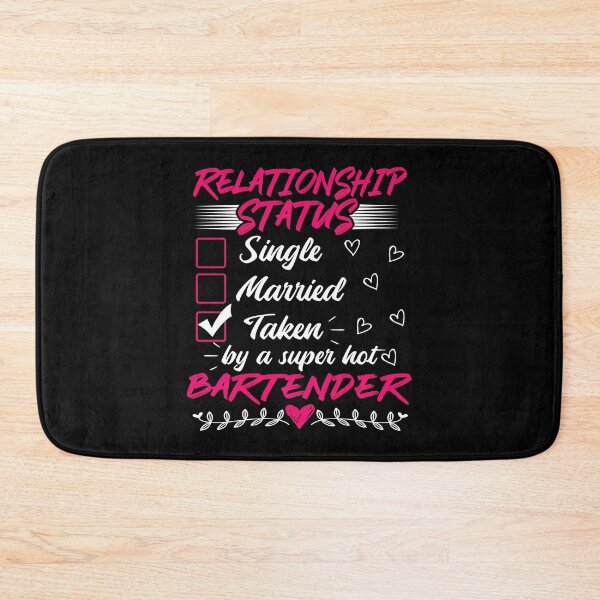 Item preview, Funny His and Her Gift Idea Bartender Relationship Status designed and sold by haselshirt.