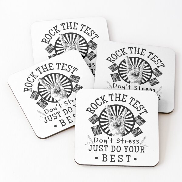 Item preview, Rock The Test Don't Stress Just Do Your Best (Teacher Student Test Day Gift) designed and sold by i-longmanshop.