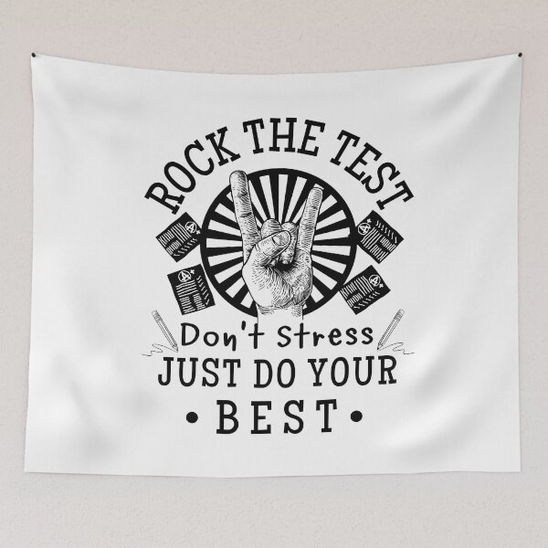 Item preview, Rock The Test Don't Stress Just Do Your Best (Teacher Student Test Day Gift) designed and sold by i-longmanshop.